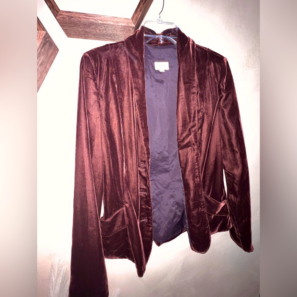Fossil Velvet Blazer Size 6